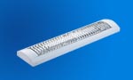 Fluorescente con difusor de lamela 2 x 20W