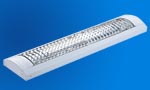 Fluorescente con difusor de lamela 2 x 40W